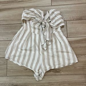 Striped mini romper